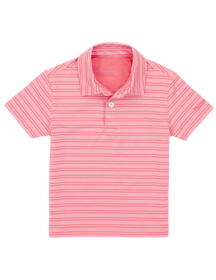 Properly Tied - Boys Par Polo - Petal