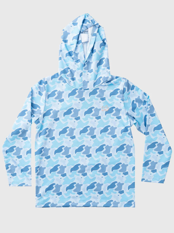Prodoh - Boys LS Pro Performance Hoodie T-Shirt - Windsurfer Camo