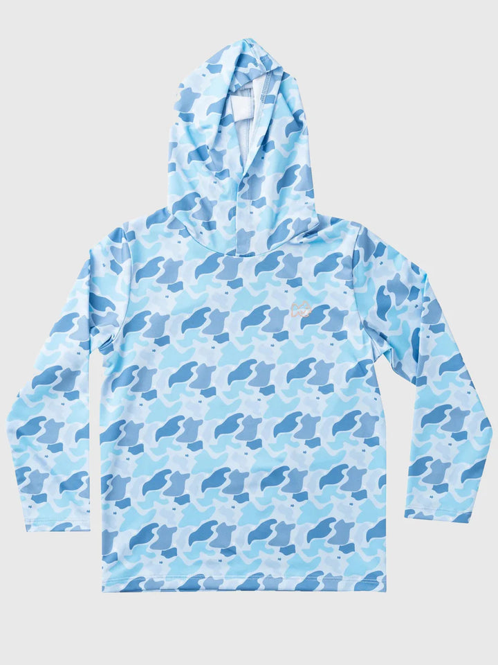 Prodoh - Boys LS Pro Performance Hoodie T-Shirt - Windsurfer Camo