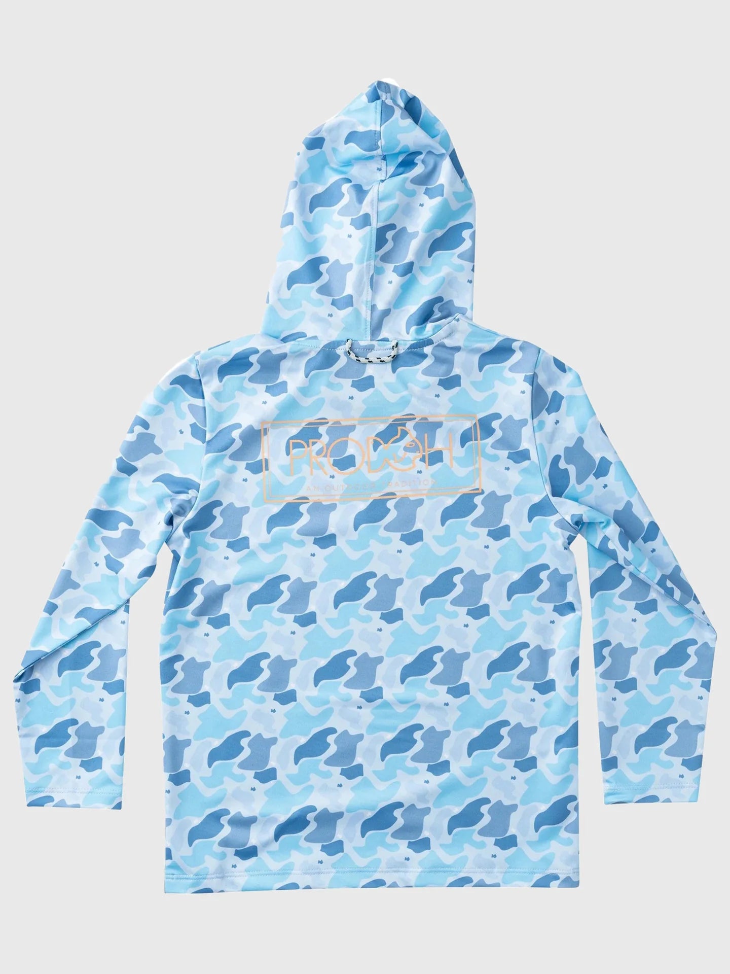 Prodoh - Boys LS Pro Performance Hoodie T-Shirt - Windsurfer Camo