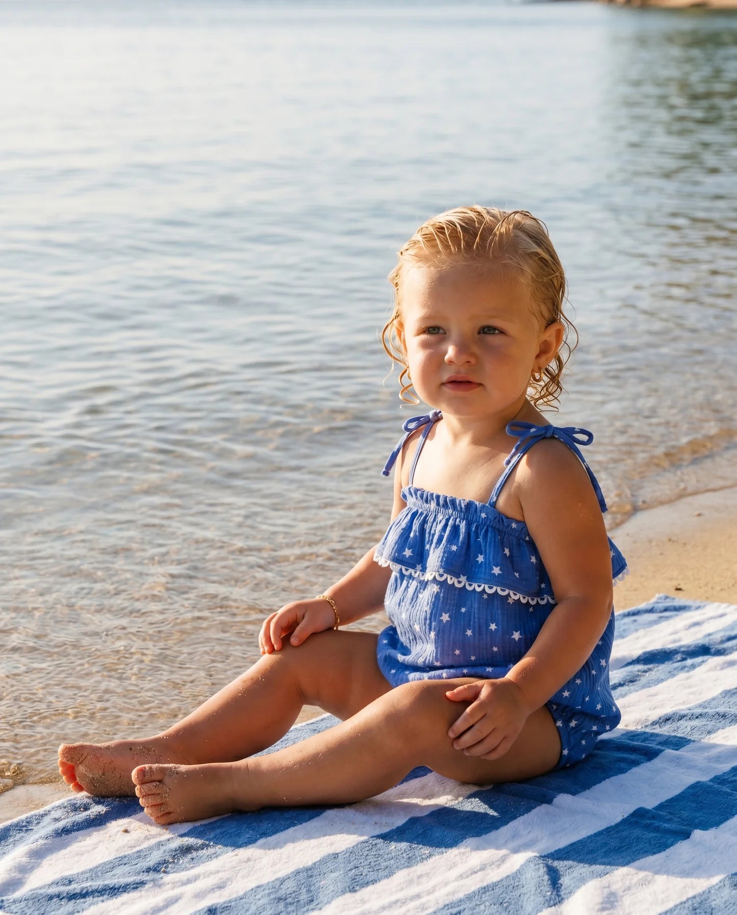 Feather 4 Arrow - Bonita Romper - Blue Jay