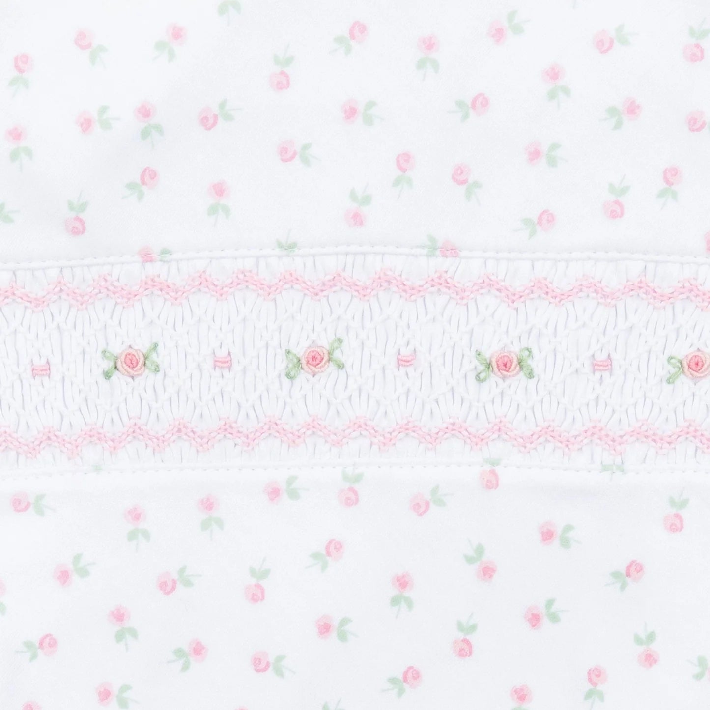 Magnolia Baby - Juliette’s Classics Smocked Printed Footie - Pink