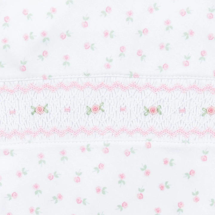 Magnolia Baby - Juliette’s Classics Smocked Printed Footie - Pink