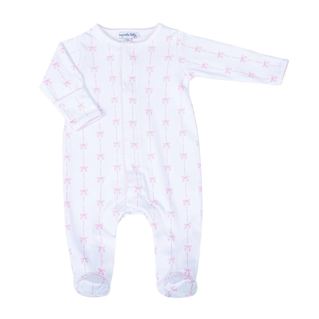 Magnolia Baby - Amelia’s Classics Zip Footie - Pink