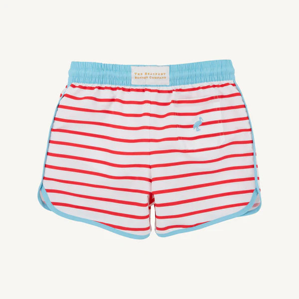 The Beaufort Bonnet Company - Tanner Trunks - Richmond Red Stripes
