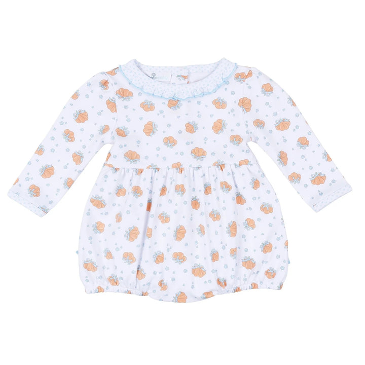 Magnolia Baby - Prettiest in the Patch Print Long Sleeve Bubble  - Sky Blue