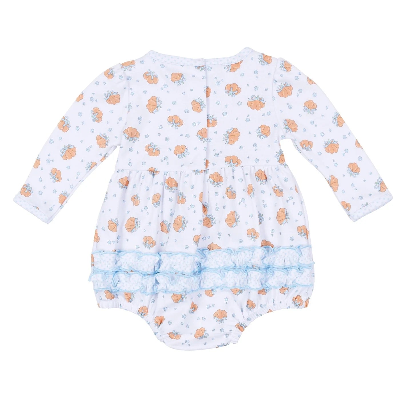 Magnolia Baby - Prettiest in the Patch Print Long Sleeve Bubble  - Sky Blue