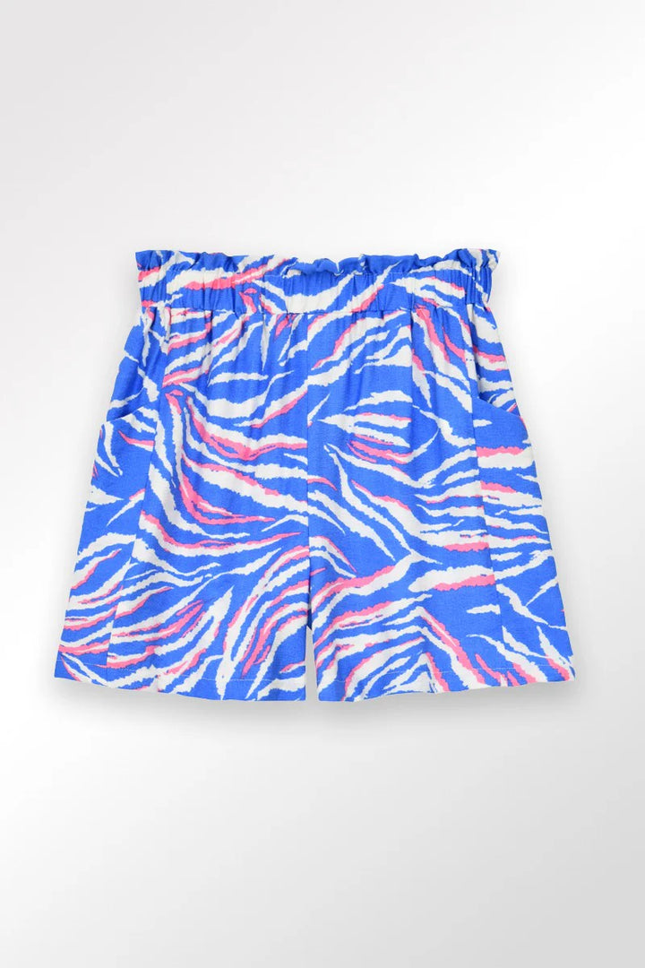 Molly Bracken - Girls Paperbag Shorts - Blue Luna *FINAL SALE*