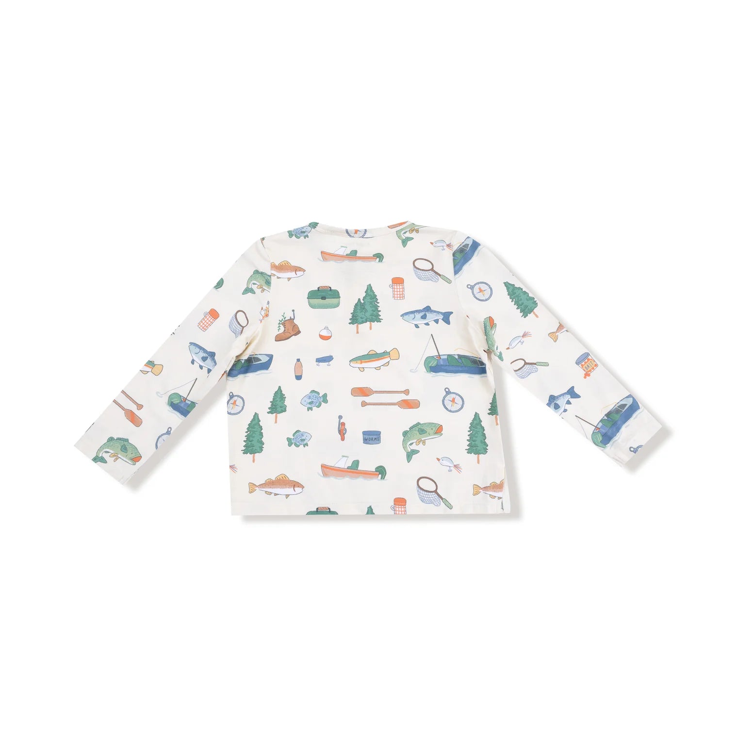 Angel Dear - LS Henley Top and Waffle Jogger - Fishing Things