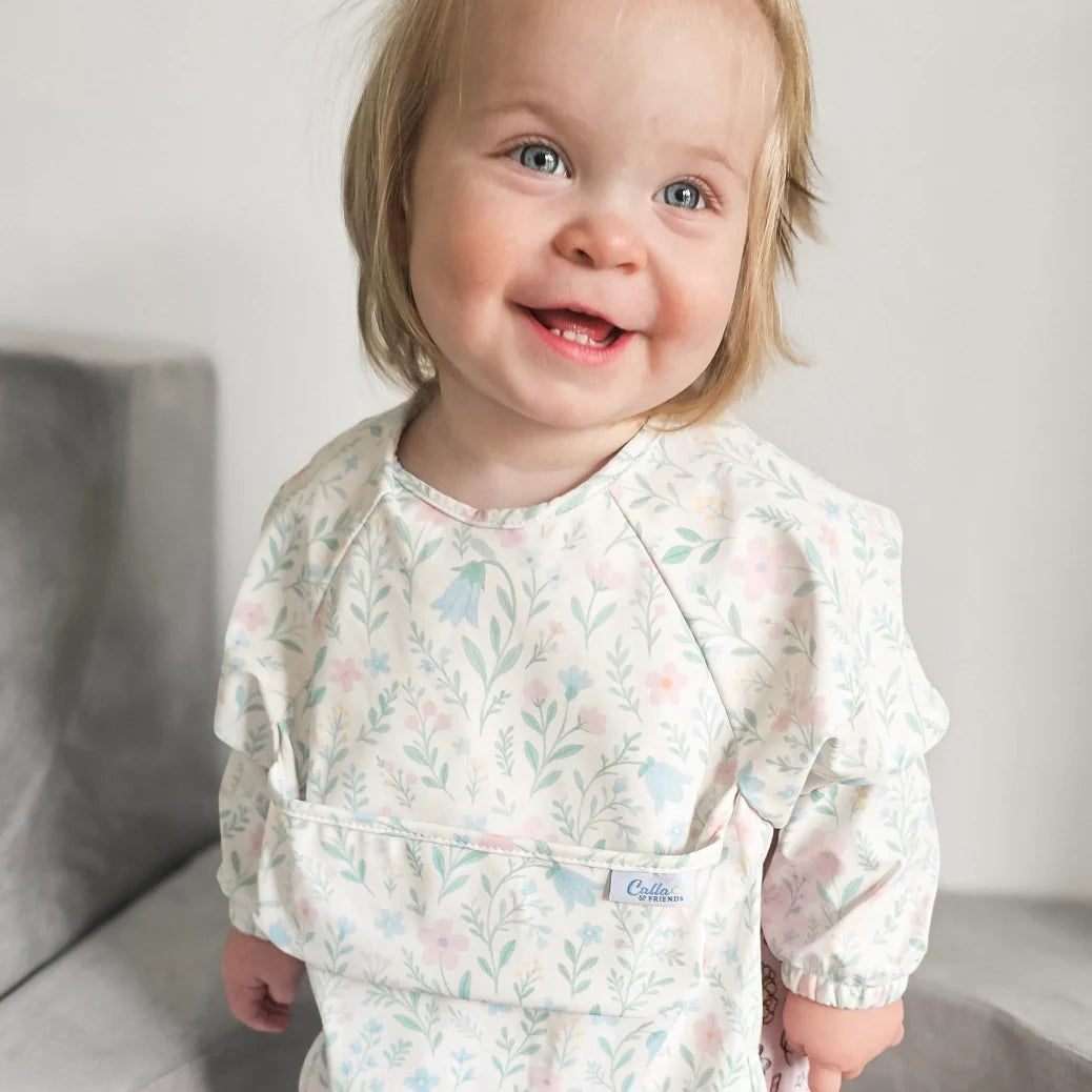 The Grayson Long Sleeve Bib - Wildflower Dreams