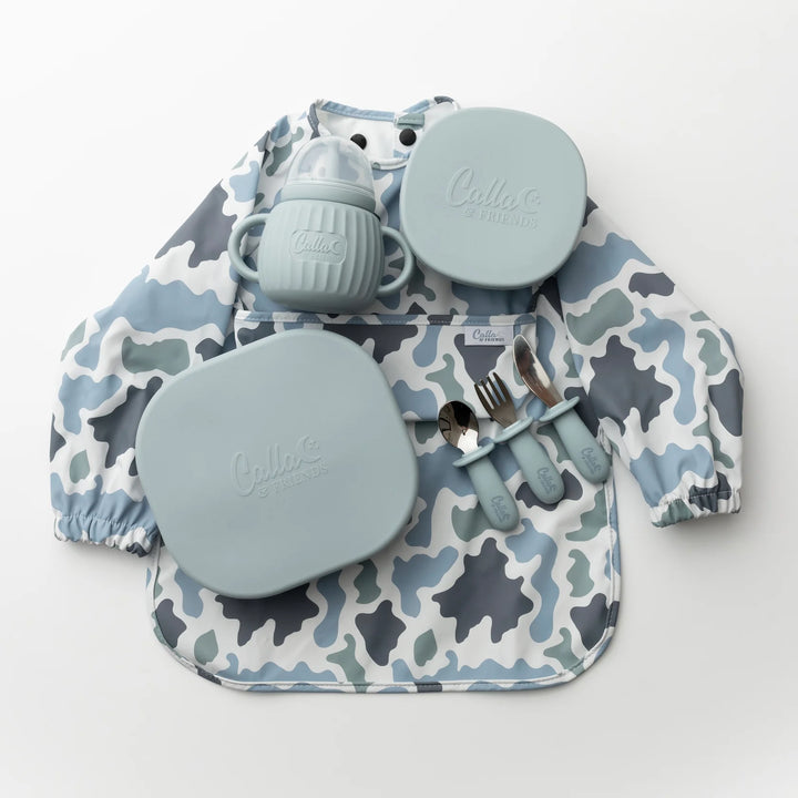 The Grayson Long Sleeve Bib - Camo - Powder Blue