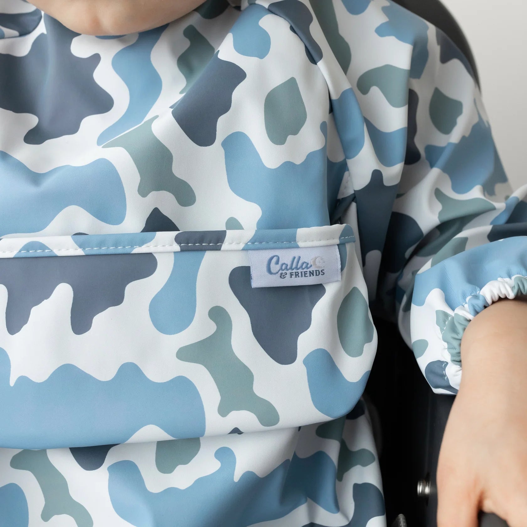 The Grayson Long Sleeve Bib - Camo - Powder Blue