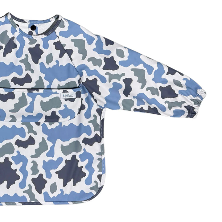 The Grayson Long Sleeve Bib - Camo - Powder Blue