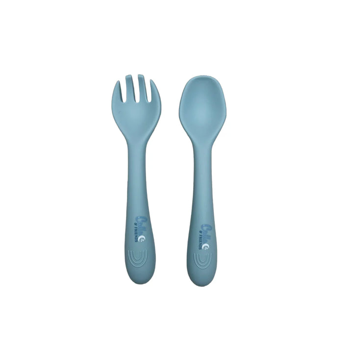 My First Silicone Utensils - Powder Blue