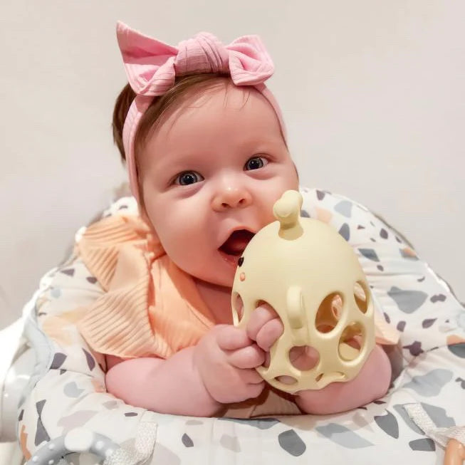 Garden Party Collection - Honey Bee Teether - Lemon