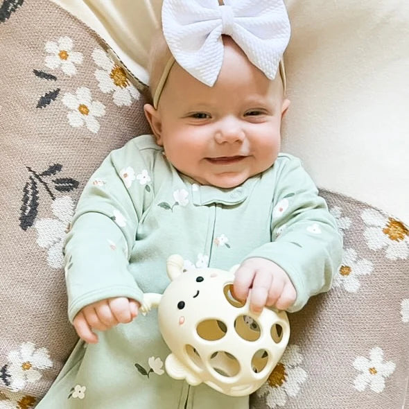 Garden Party Collection - Honey Bee Teether - Lemon