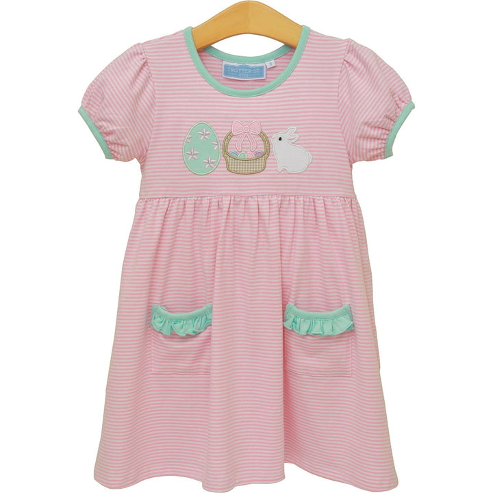 Trotter Street Kids - Bunnies &amp; Baskets Dress *FINAL SALE*