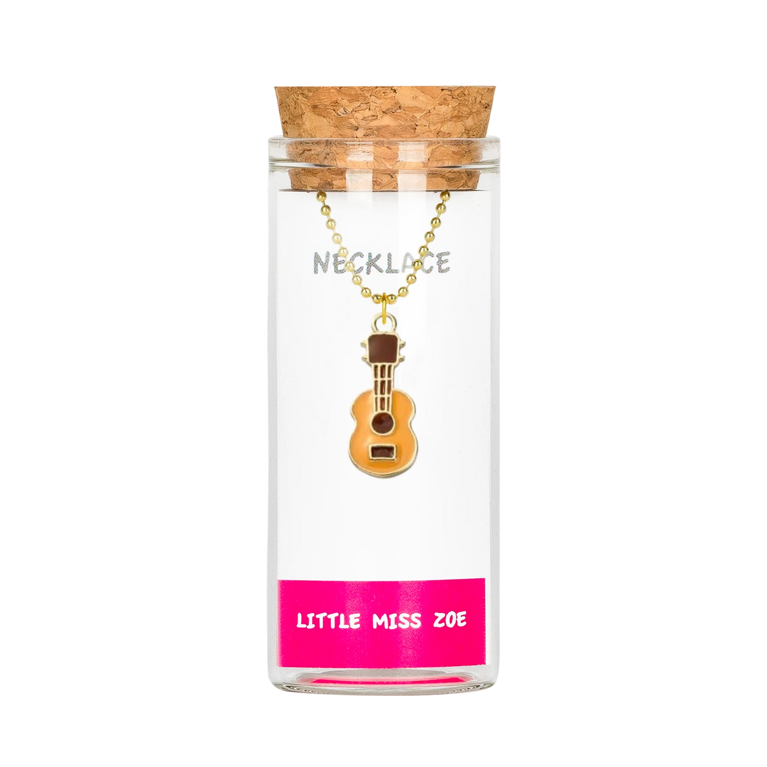 Little Miss Zoe - Charming Necklace In A Bottle - Guitar
