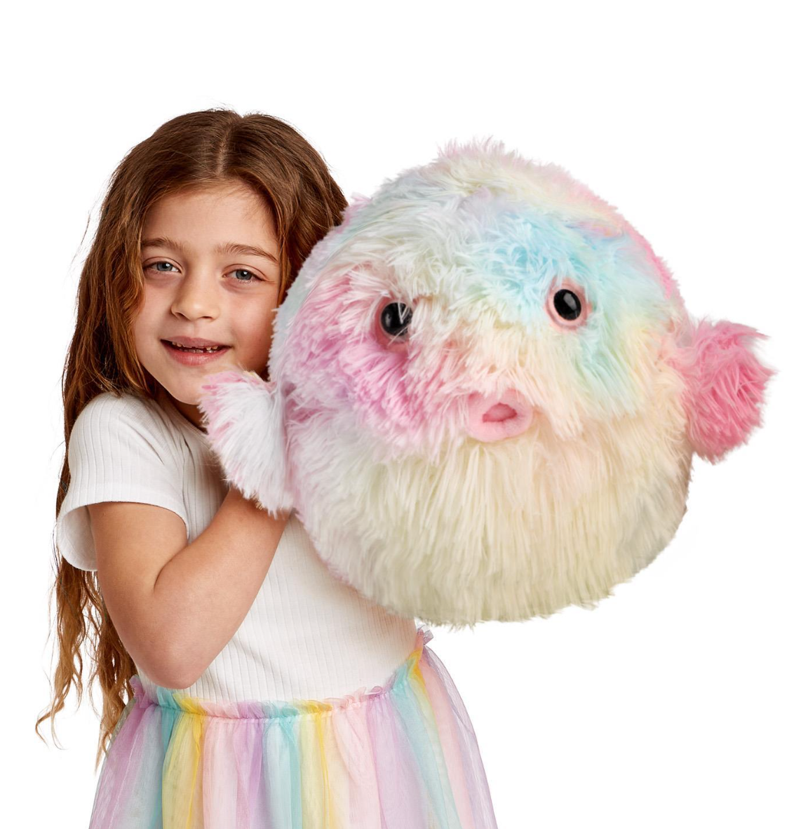Cupcakes & Cartwheels - Snuggle Rainbow Puffer Fish