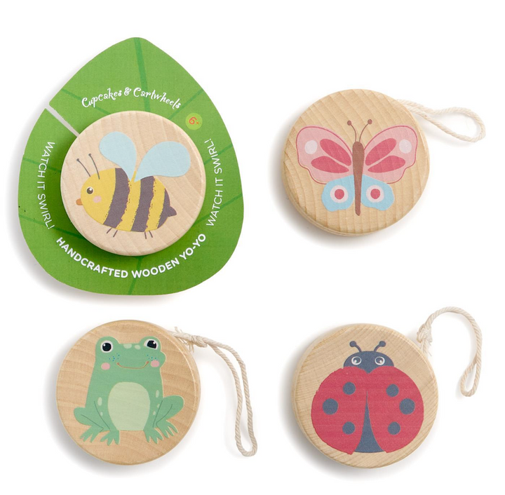Cupcakes &amp; Cartwheels - Wooden Yo-Yo Toy