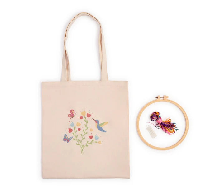 Cupcakes & Cartwheels - Stitch Embroidery Tote Bag Kit