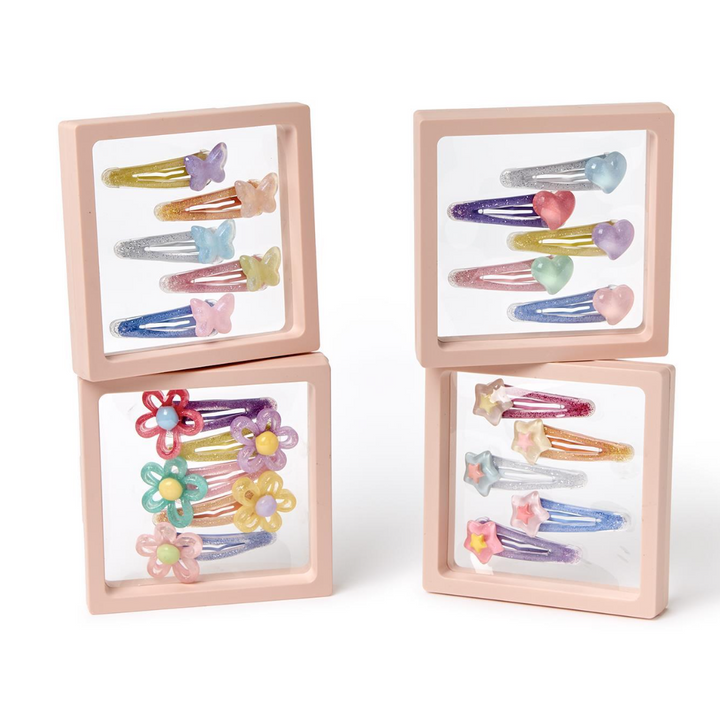 Cupcakes &amp; Cartwheels - Set of 5 Hair Clips in Gift Box