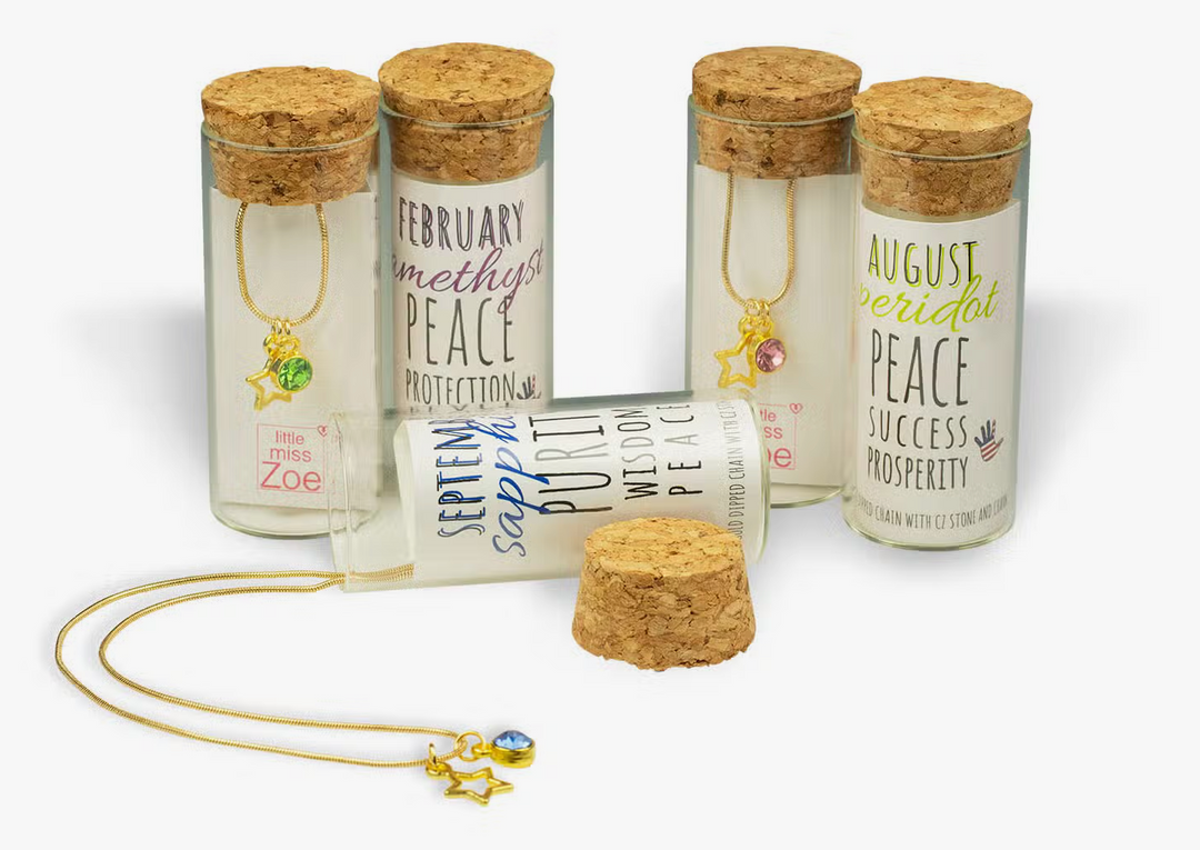 Little Miss Zoe: Kids Birthstone Necklace