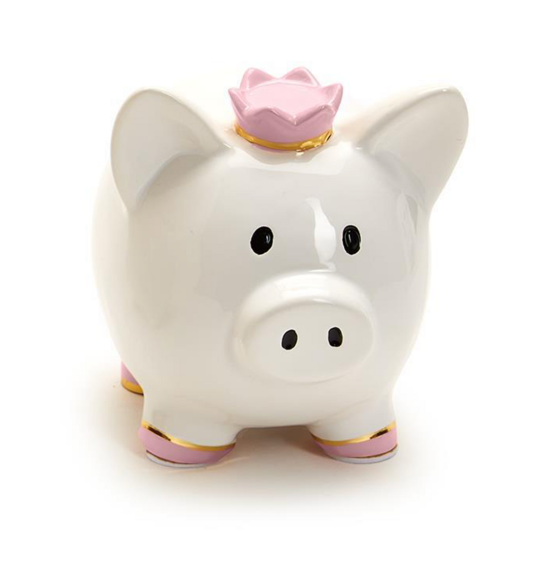 Cupcakes &amp; Cartwheels - Piggy Bank with Crown