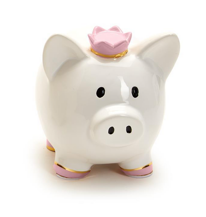 Cupcakes &amp; Cartwheels - Piggy Bank with Crown