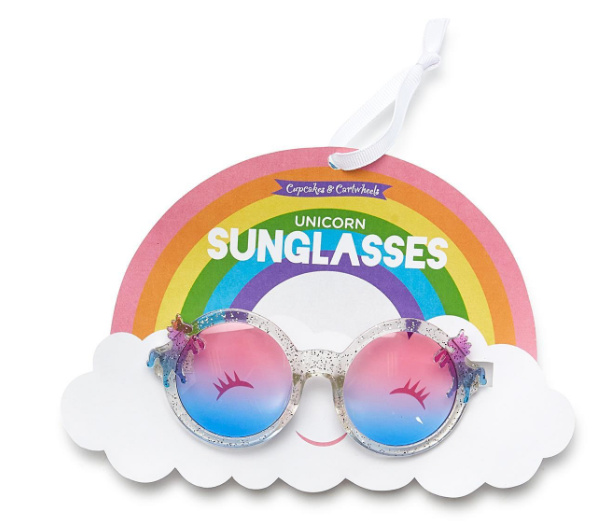 Cupcakes &amp; Cartwheels - Unicorn Glitter Sunglasses