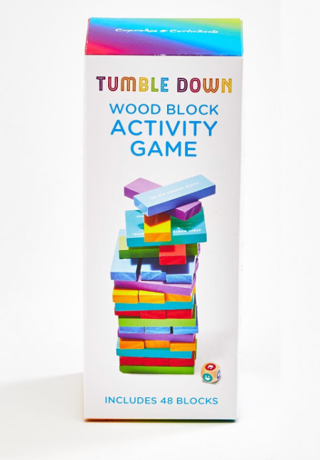 Cupcakes & Cartwheels - 48 Piece Tumbling Blocks Activity Game Set