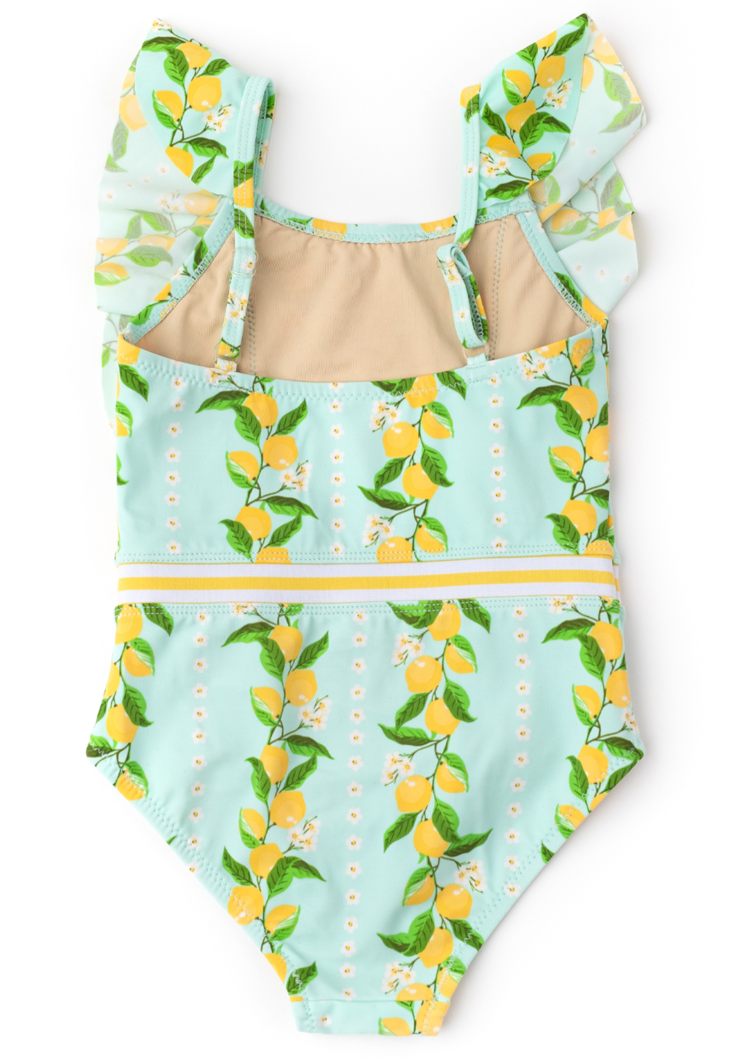 Shade Critters - Ruffle Shoulder One Piece Swimsuit - Citrus Grove