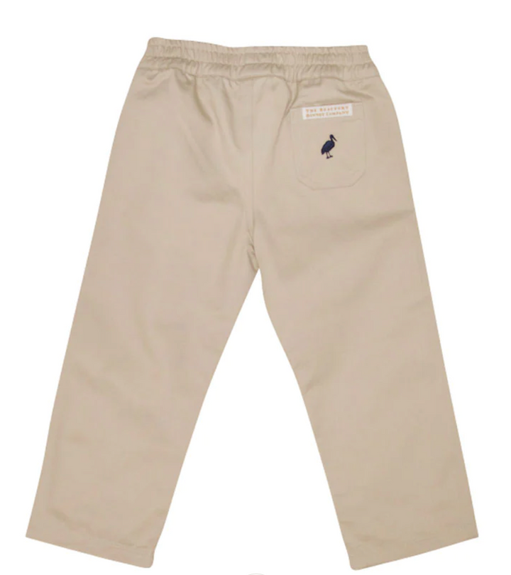 The Beaufort Bonnet Company - Sheffield Pant - Keenland Khaki With Navy Stork