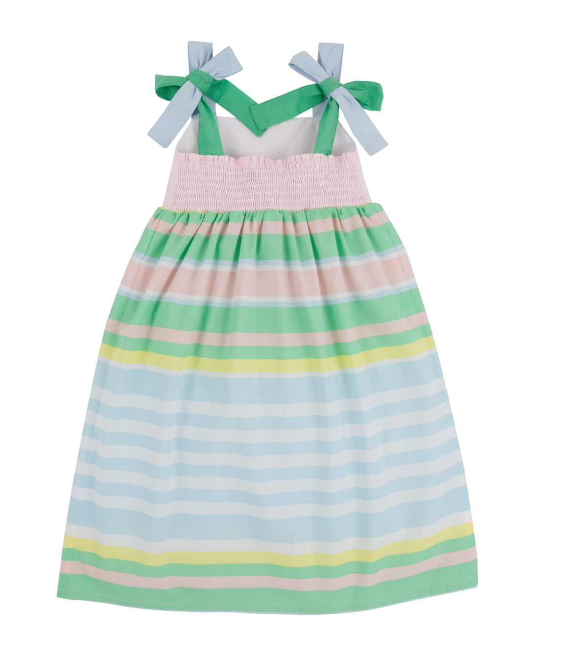 The Beaufort Bonnet Company - Macie Midi Dress Broadcloth - Sarasota Stripe/Palm Beach Pink/Buckhead Blue/Grace Bay Green