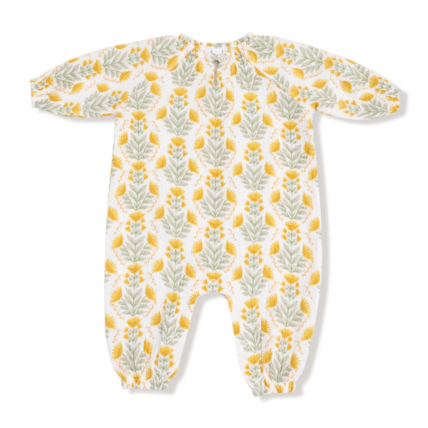 Angel Dear - Peasant Romper - Winter Dandelions