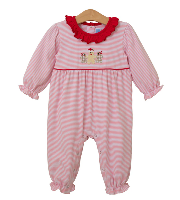 Trotter Street Kids - Gingerbread Ruffle Romper