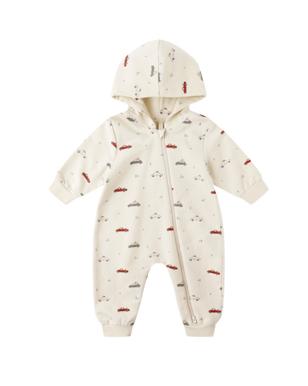 Quincy Mae - Hooded Jumpsuit - Cars *FINAL SALE*