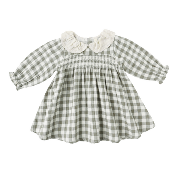 Quincy Mae - Callie Dress - Forest Check