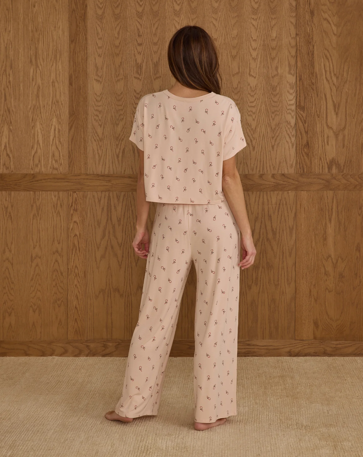 Rylee + Cru -  Women’s Ruthie Set | Candy Canes - Petal