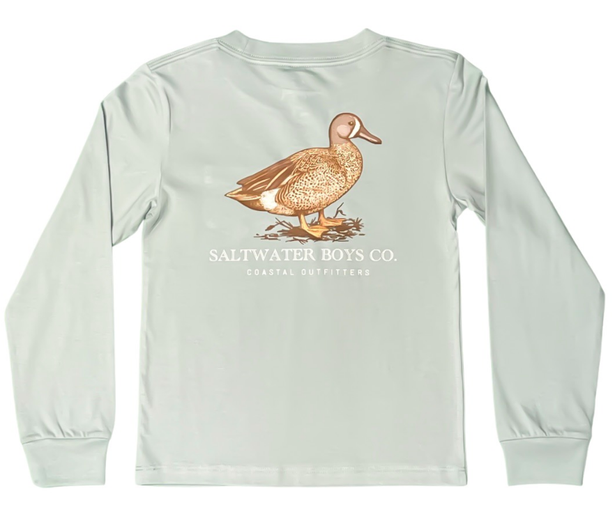 Saltwater Boys - Duck Graphic LS Tee - Mint