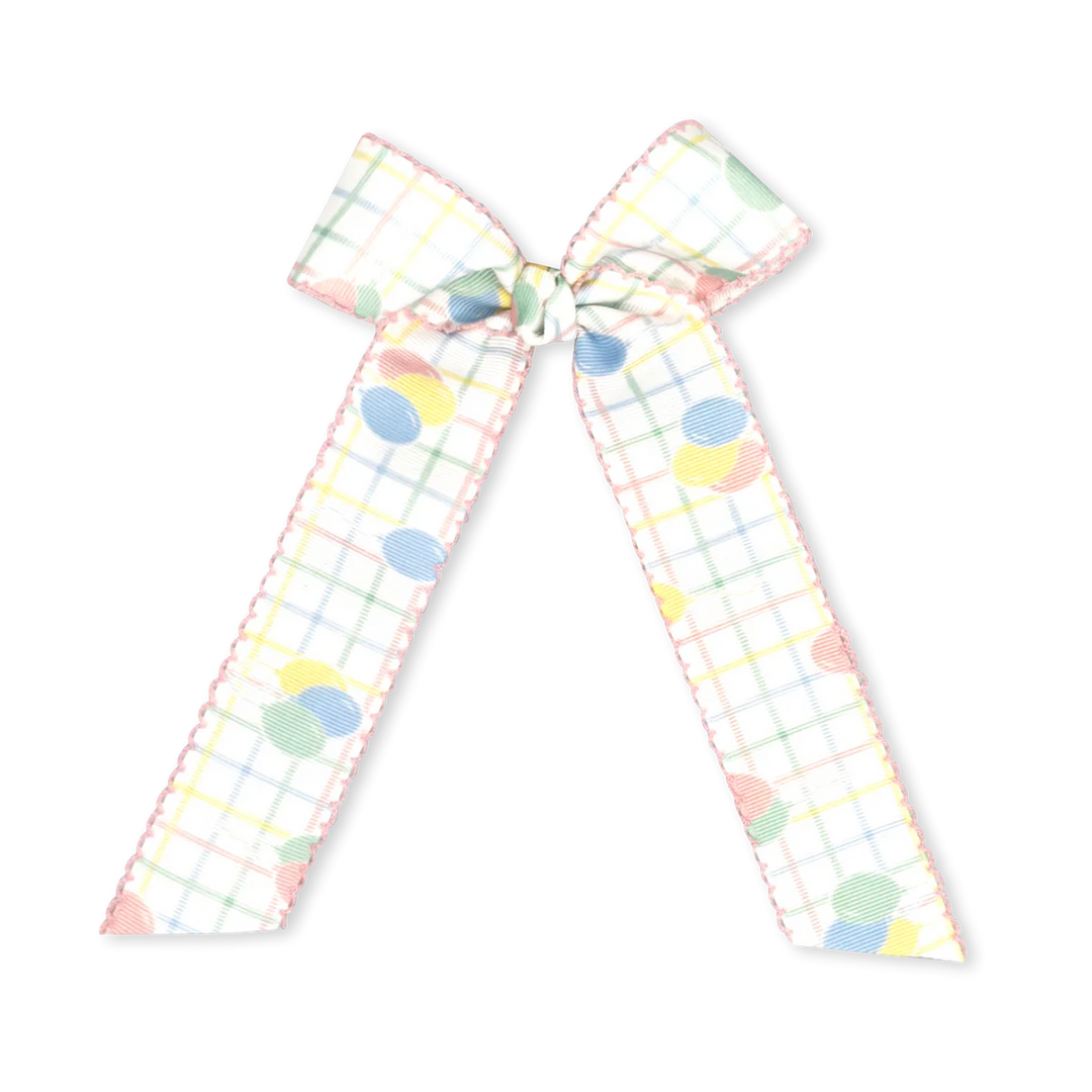Lullaby Set - Lola Long Bow - Party Time Balloon Plaid
