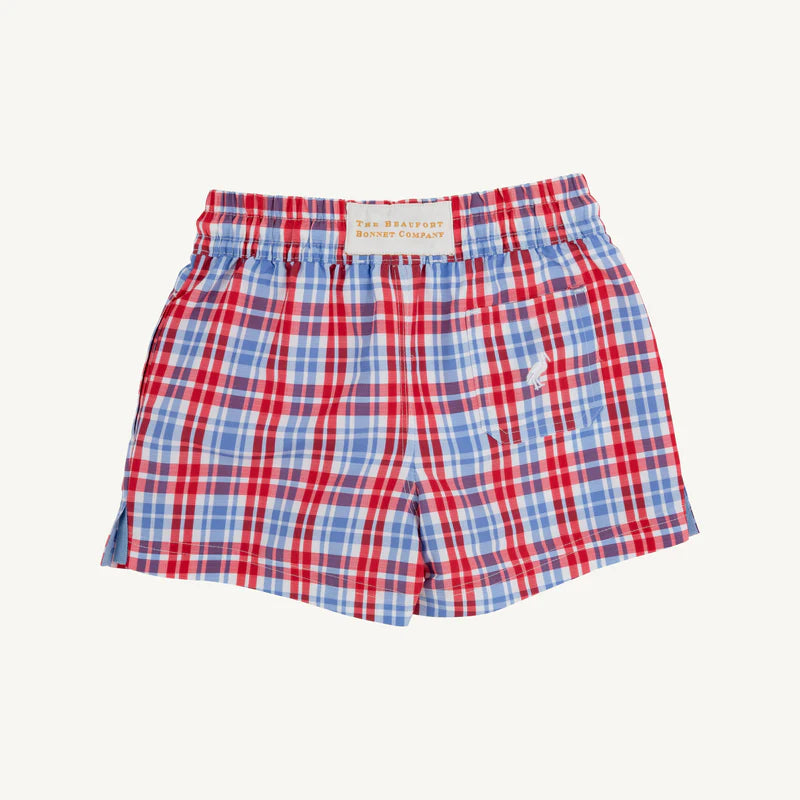 The Beaufort Bonnet Company - Tortola Trunks - Lawn Party Plaid