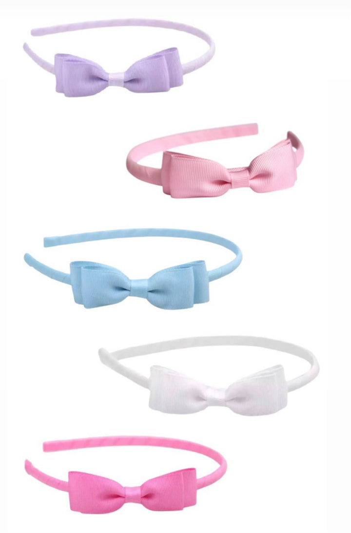 Lolo Headbands and Accessories - Essential Bow Headband - Light Blue *FINAL SALE*