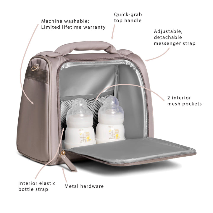 JuJuBe - Insulated Bottle Bag Taupe
