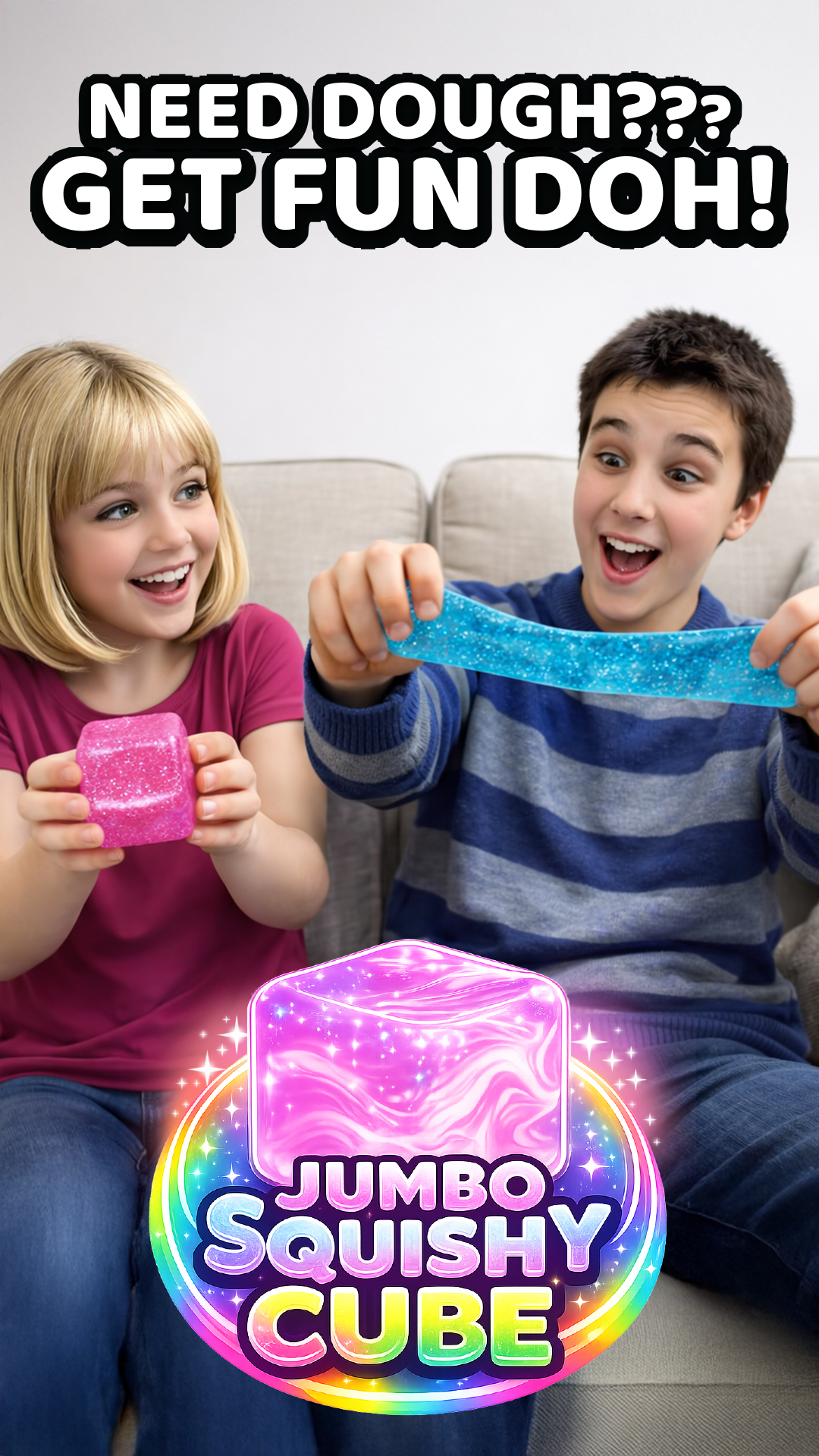 Fun Doh JUMBO Squishy Cube