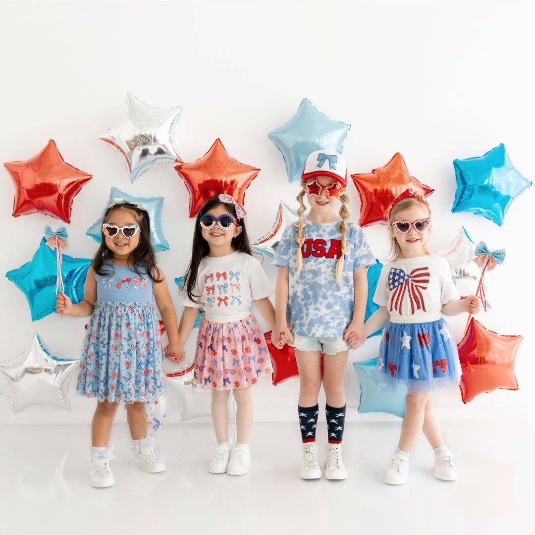 Sweet Wink - Patriotic Cutie Short Sleeve T-Shirt - White - Kids Clothes