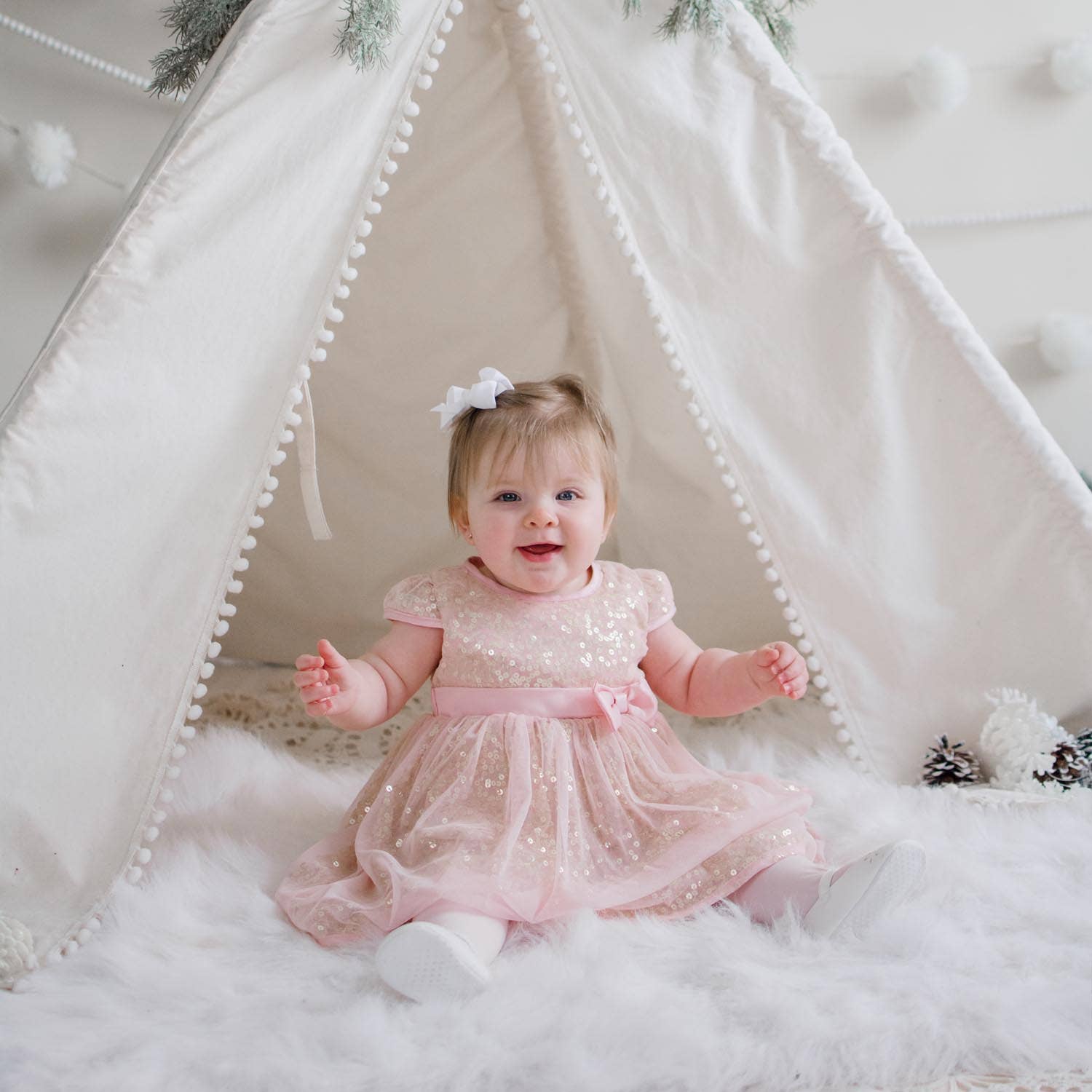 Baby Wisp - Large Hair Bow Boutique Ribbon,Big Bow, Alligator Hair Clip