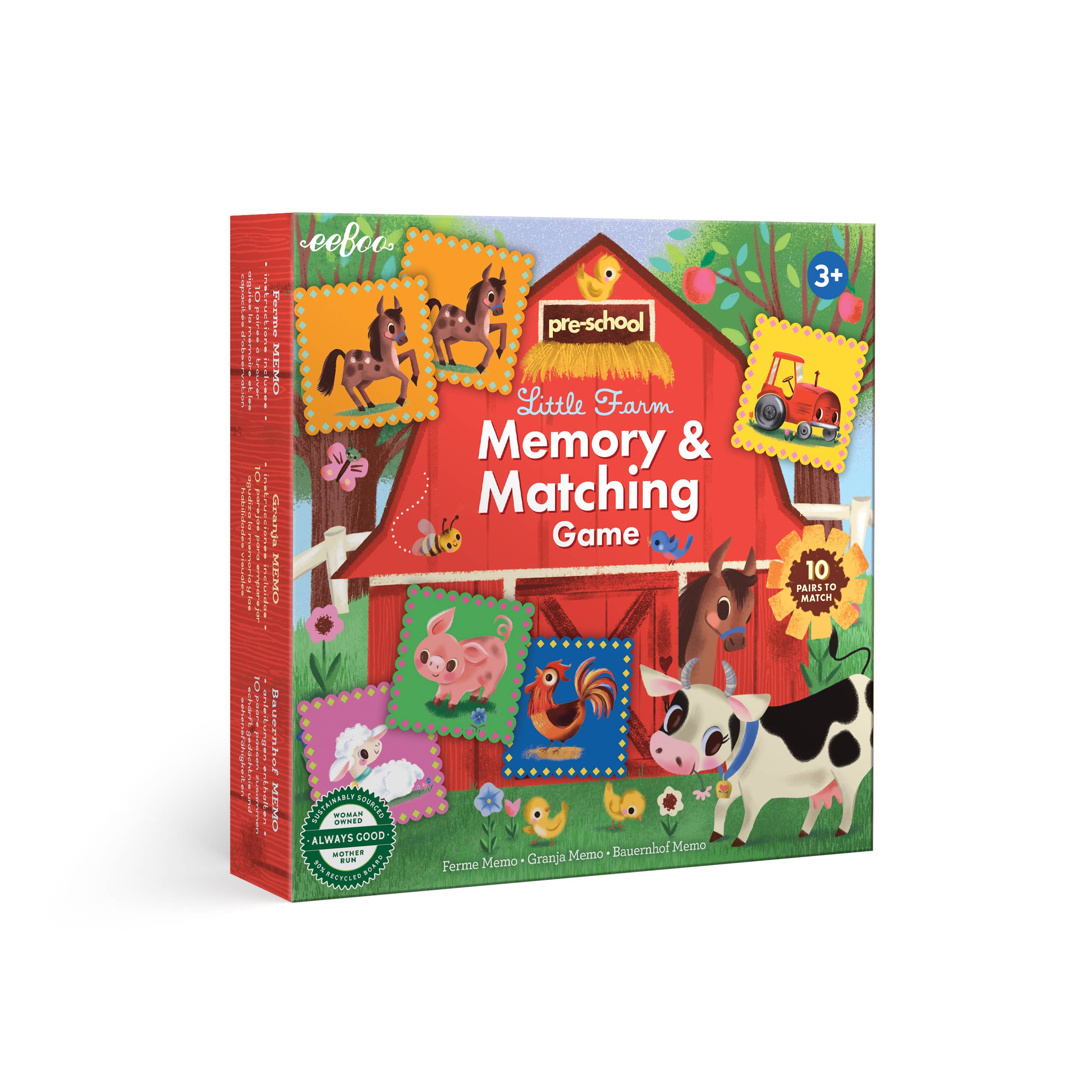 eeBoo - Little Farm Pre-School Matching Game