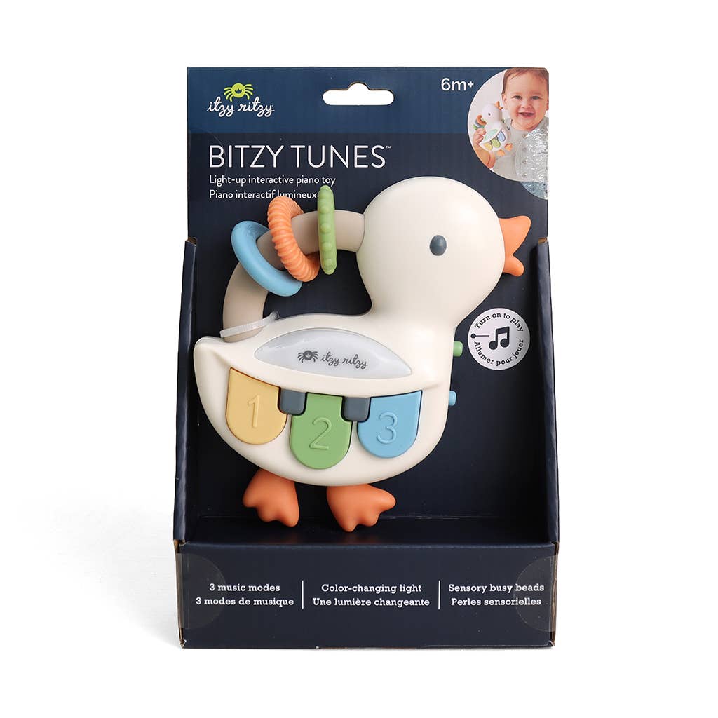 Itzy Ritzy - Bitzy Tunes™ Goose - Light-up Interactive Piano Toy