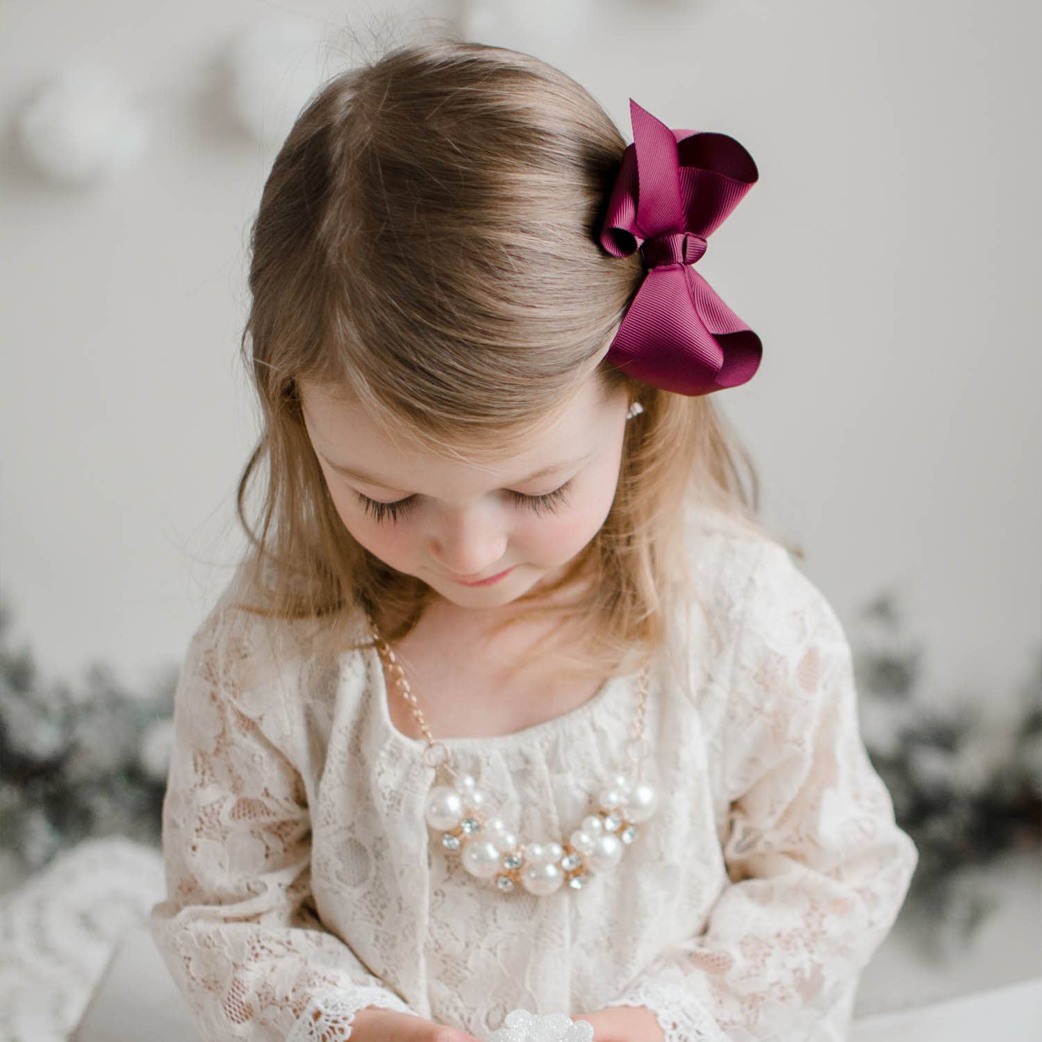 Baby Wisp - Large Hair Bow Boutique Ribbon,Big Bow, Alligator Hair Clip